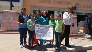 Manifstación maestros en Vicente Guerrero, Durango