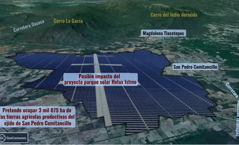 “Arboles sí, paneles no”: Instalación de parque solar en Comitancillo crea controversia social (Oaxaca)