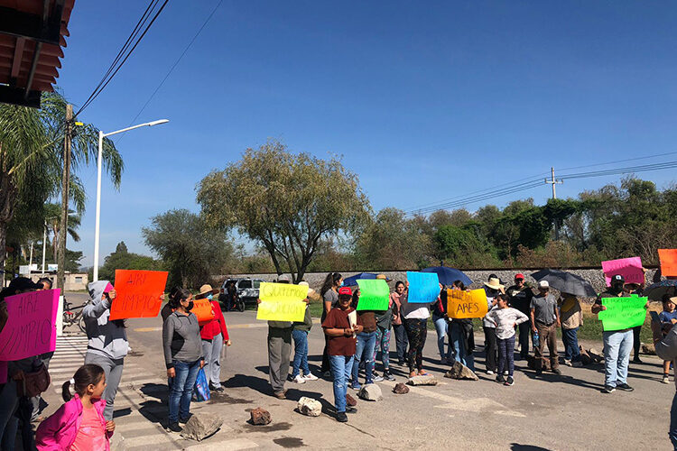 Protestan vs. empresa contaminante en Tlajomulco (Jalisco)