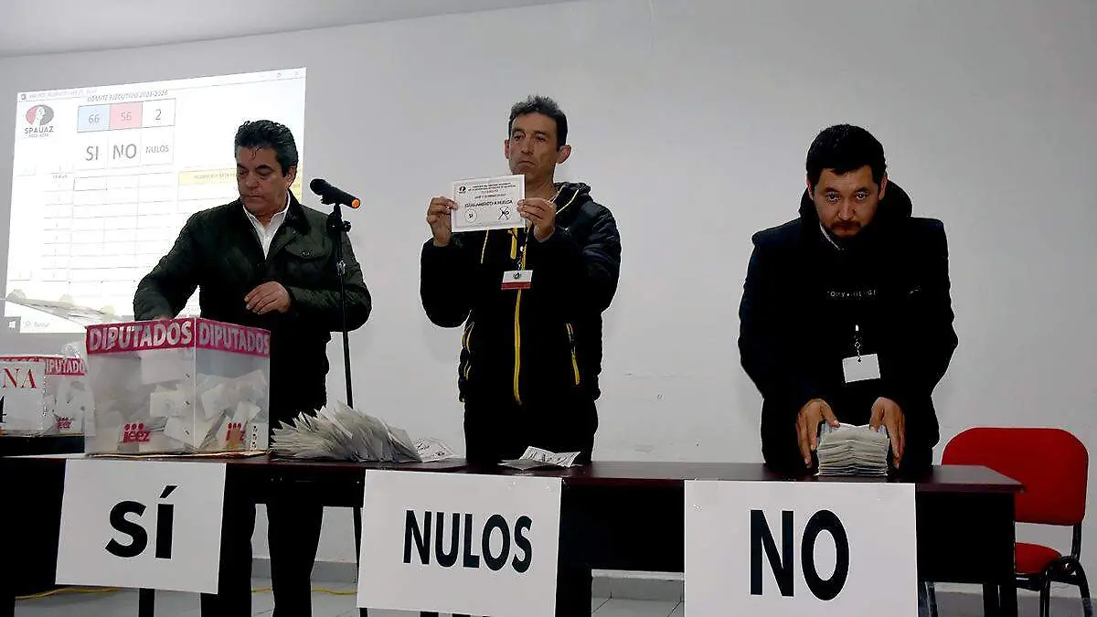 El SPAUAZ realizó un plebiscito donde los resultados favorecieron el estallamiento de huelga. / Ricardo Reyes / El Sol de Zacatecas